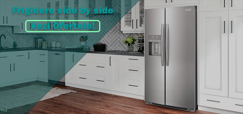 bucatarie cu Frigider Side By Side